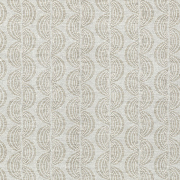 Homeroots 3' Beige And Ivory Ogee Washable Area Rug For Indoor And Outdoor Spaces – Durable, Stylish Design 8' X 10' Polyester 601581