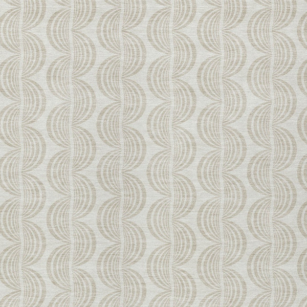 Homeroots 3' Beige And Ivory Ogee Washable Area Rug For Indoor And Outdoor Spaces – Durable, Stylish Design 9' X 12' Polyester 601582