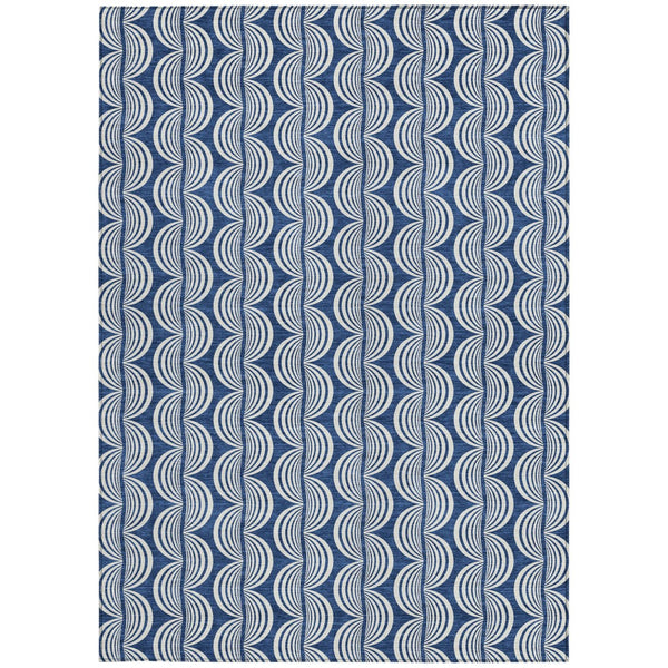 Homeroots 3' Beige And Ivory Ogee Washable Area Rug For Indoor And Outdoor Spaces – Durable, Stylish Design 3' X 5' Polyester 601584