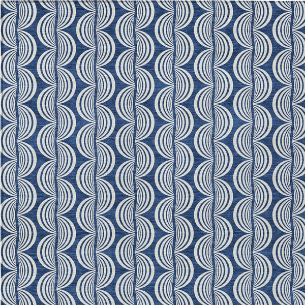 Homeroots 3' Beige And Ivory Ogee Washable Area Rug For Indoor And Outdoor Spaces – Durable, Stylish Design 8' X 10' Polyester 601587