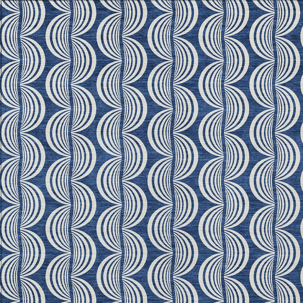 Homeroots 3' Beige And Ivory Ogee Washable Area Rug For Indoor And Outdoor Spaces – Durable, Stylish Design 9' X 12' Polyester 601588