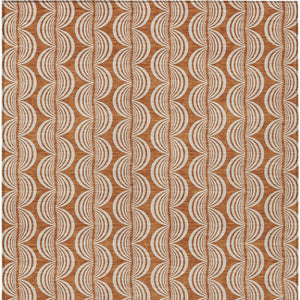 Homeroots 3' Beige And Ivory Ogee Washable Area Rug For Indoor And Outdoor Spaces – Durable, Stylish Design 5' X 8' Polyester 601591