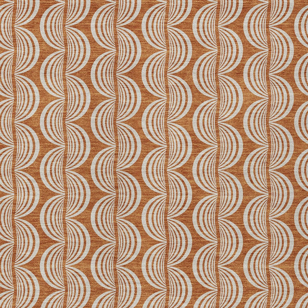 Homeroots 3' Beige And Ivory Ogee Washable Area Rug For Indoor And Outdoor Spaces – Durable, Stylish Design 10' X 14' Polyester 601595