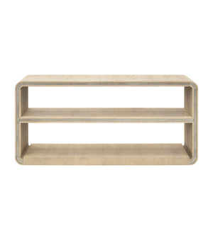 Basset Mirror Damone Console Table - Modern Blonde Oak Finish With Antique Mirror Detailing For Stylish Decor Natural Wood,Antique Mirror 6016-lr-400