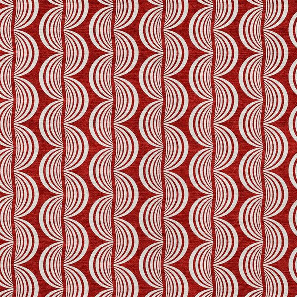 Homeroots 3' Beige And Ivory Ogee Washable Area Rug For Indoor And Outdoor Spaces – Durable, Stylish Design 5' X 8' Polyester 601603