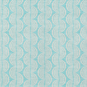 Homeroots 3' Aqua And Beige Ogee Washable Indoor Outdoor Area Rug - Durable, Stylish, And Easy To Maintain 8' X 10' Polyester 601611