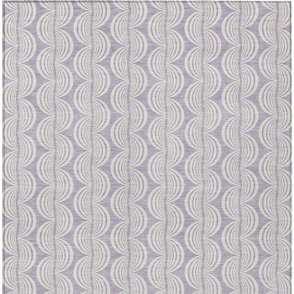 Homeroots 3' Aqua And Beige Ogee Washable Indoor Outdoor Area Rug - Durable, Stylish, And Easy To Maintain 5' X 8' Polyester 601621