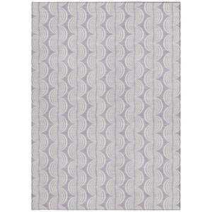 Homeroots 3' Aqua And Beige Ogee Washable Indoor Outdoor Area Rug - Durable, Stylish, And Easy To Maintain 9' X 12' Polyester 601624