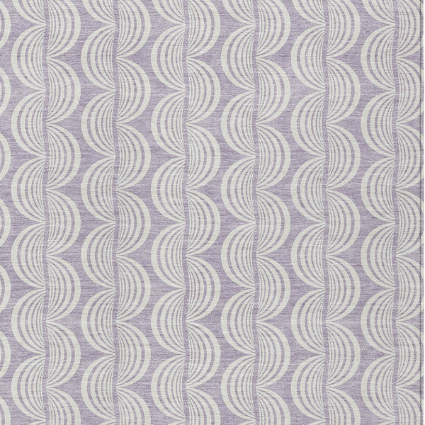 Homeroots 3' Aqua And Beige Ogee Washable Indoor Outdoor Area Rug - Durable, Stylish, And Easy To Maintain 10' X 14' Polyester 601625