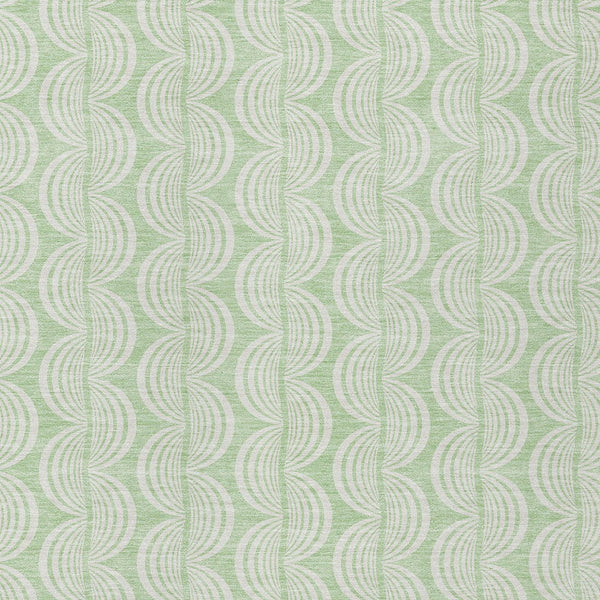 Homeroots 3' Aqua And Beige Ogee Washable Indoor Outdoor Area Rug - Durable, Stylish, And Easy To Maintain 9' X 12' Polyester 601630