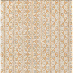 Homeroots 3' Aqua And Beige Ogee Washable Indoor Outdoor Area Rug - Durable, Stylish, And Easy To Maintain 3' X 5' Polyester 601632