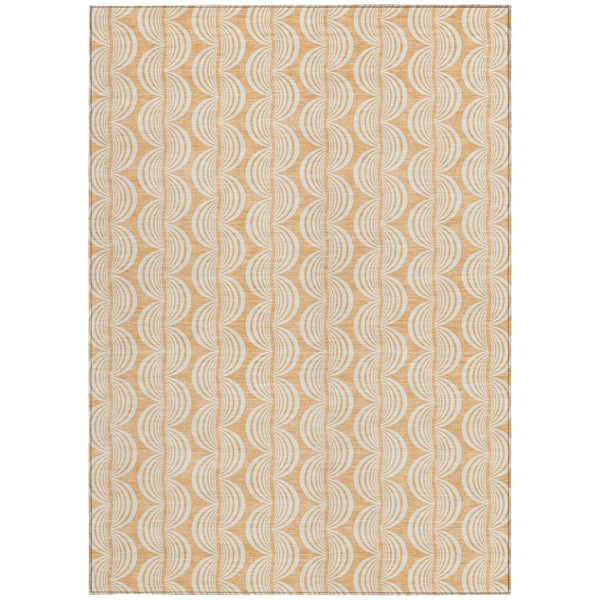 Homeroots 3' Aqua And Beige Ogee Washable Indoor Outdoor Area Rug - Durable, Stylish, And Easy To Maintain 10' X 14' Polyester 601637