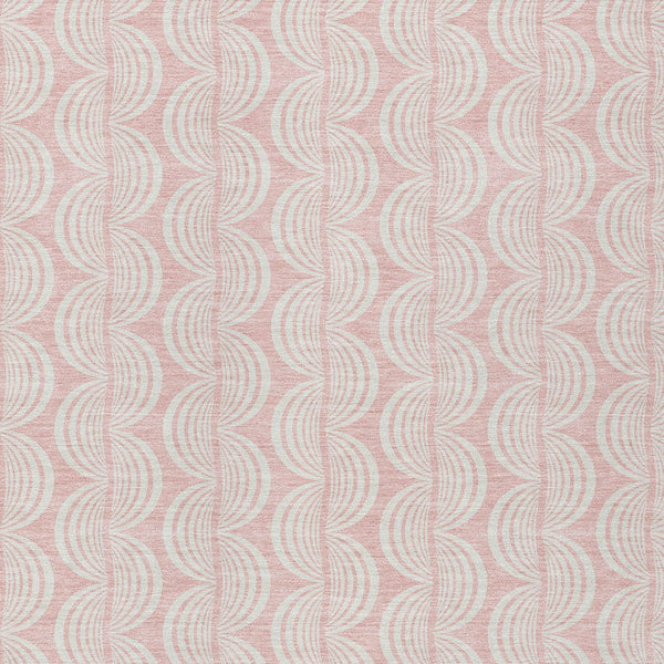 Homeroots 3' Aqua And Beige Ogee Washable Indoor Outdoor Area Rug - Durable, Stylish, And Easy To Maintain 8' X 10' Polyester 601641