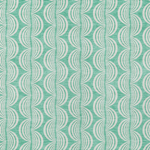 Homeroots 3' Aqua And Beige Ogee Washable Indoor Outdoor Area Rug - Durable, Stylish, And Easy To Maintain 10' X 14' Polyester 601649