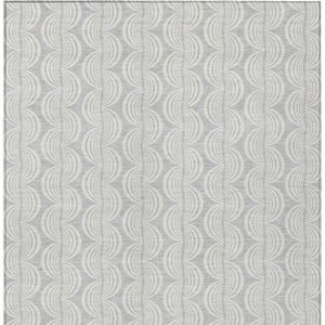 Homeroots 3' Aqua And Beige Ogee Washable Indoor Outdoor Area Rug - Durable, Stylish, And Easy To Maintain 8' X 10' Polyester 601659