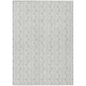 Homeroots 3' Aqua And Beige Ogee Washable Indoor Outdoor Area Rug - Durable, Stylish, And Easy To Maintain 9' X 12' Polyester 601660