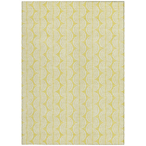 Homeroots 3' Aqua And Beige Ogee Washable Indoor Outdoor Area Rug - Durable, Stylish, And Easy To Maintain 3' X 5' Polyester 601662