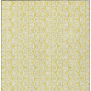 Homeroots 3' Aqua And Beige Ogee Washable Indoor Outdoor Area Rug - Durable, Stylish, And Easy To Maintain 3' X 5' Polyester 601662