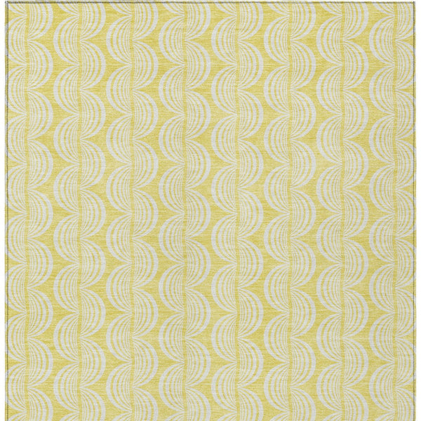 Homeroots 3' Aqua And Beige Ogee Washable Indoor Outdoor Area Rug - Durable, Stylish, And Easy To Maintain 3' X 5' Polyester 601662