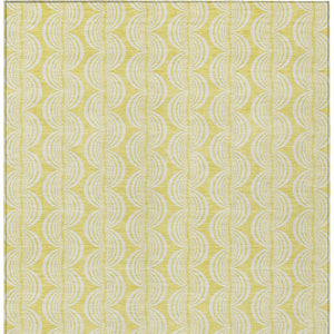 Homeroots 3' Aqua And Beige Ogee Washable Indoor Outdoor Area Rug - Durable, Stylish, And Easy To Maintain 8' X 10' Polyester 601665