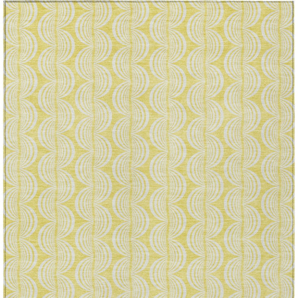 Homeroots 3' Aqua And Beige Ogee Washable Indoor Outdoor Area Rug - Durable, Stylish, And Easy To Maintain 9' X 12' Polyester 601666