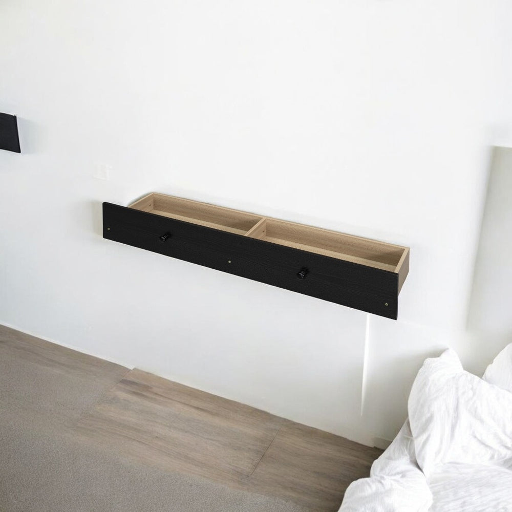 HomeRoots Espresso Wood Full Murphy Bed with USB Port – Stylish, Space-Saving Design for Modern Living Areas 601682