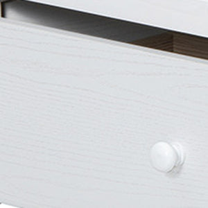HomeRoots White Wood Queen Murphy Bed - Space-Saving Design with USB Port, Stylish & Functional for Small Rooms 601684