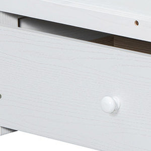 HomeRoots White Wood Queen Murphy Bed - Space-Saving Design with USB Port, Stylish & Functional for Small Rooms 601684