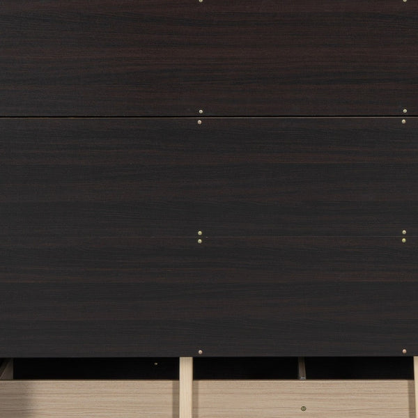 HomeRoots Espresso Wood Queen Murphy Bed with USB Charging – Stylish Space-Saving Design for Modern Living 601685