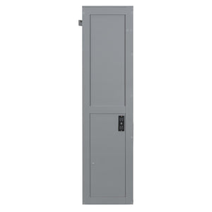 HomeRoots Gray Wood Full Murphy Bed with USB Charging – Stylish Space-Saving Design for Compact Living Areas 601686