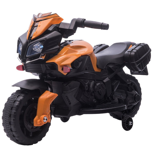 English Elm Aosom 12v Kids Battery Powered Atv Quad with Led Lights Music Usb Treaded Tires W2225P249810