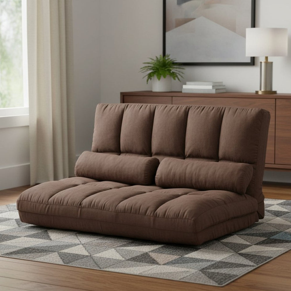 HomeRoots 71" Convertible Futon Sofa Chaise - Modern Armless Design for Small Spaces, Easy Comfort & Style 601953