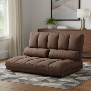 HomeRoots 71" Convertible Futon Sofa Chaise - Modern Armless Design for Small Spaces, Easy Comfort & Style 601953