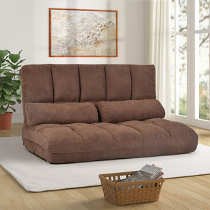 HomeRoots 71" Convertible Futon Sofa Chaise - Modern Armless Design for Small Spaces, Easy Comfort & Style 601953