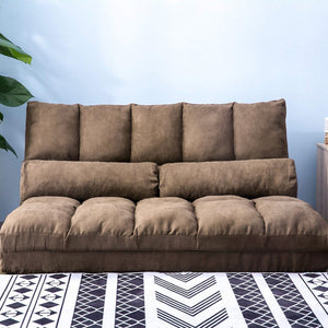 HomeRoots 71" Convertible Futon Sofa Chaise - Modern Armless Design for Small Spaces, Easy Comfort & Style 601953