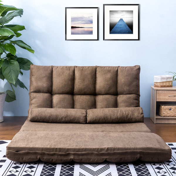 HomeRoots 71" Convertible Futon Sofa Chaise - Modern Armless Design for Small Spaces, Easy Comfort & Style 601953