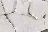 Serene Cream Linen Textured Fabric Modular Sectional 601Cream-Sec4C Meridian Furniture