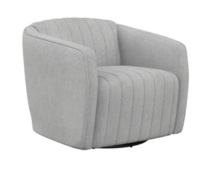 Sunpan Garrison Swivel Lounge Chair - Modern Elegance with Timeless Style and Comfortable Design Features Liv Dove