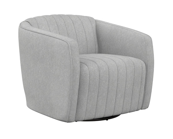 Sunpan Garrison Swivel Lounge Chair - Modern Elegance with Timeless Style and Comfortable Design Features Liv Dove