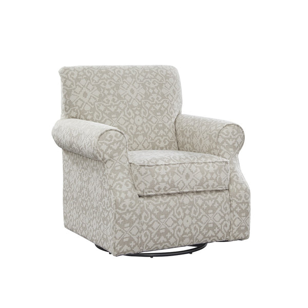 Fusion Blair Elegant Swivel Chair In Cream - Durable Linen, Reversible Cushion, Stylish Statement Piece Cream S ,84% Polypropylene,16% Polyester 602-s Aristocrat Linen