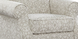 Fusion Blair Elegant Swivel Chair In Cream - Durable Linen, Reversible Cushion, Stylish Statement Piece Cream S ,84% Polypropylene,16% Polyester 602-s Aristocrat Linen