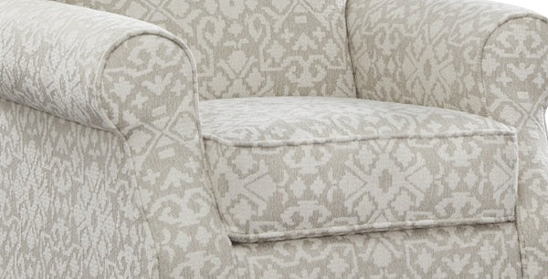 Fusion Blair Elegant Swivel Chair In Cream - Durable Linen, Reversible Cushion, Stylish Statement Piece Cream S ,84% Polypropylene,16% Polyester 602-s Aristocrat Linen