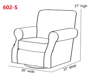 Fusion Bella Rouge Swivel Chair - Stylish 360-degree Motion, Reversible Cushion & Durable Two-tone Fabric Rouge W,100% Polyester 602s-c Bella Rouge Swivel Chair