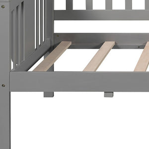 HomeRoots Gray Wood Twin Day Bed - Versatile Sofa & Bed Combo for Guest Rooms, Living Spaces, or Offices 602067