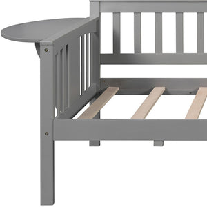 HomeRoots Gray Wood Twin Day Bed - Versatile Sofa & Bed Combo for Guest Rooms, Living Spaces, or Offices 602067