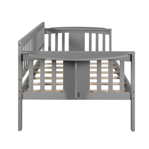 HomeRoots Gray Wood Twin Day Bed - Versatile Sofa & Bed Combo for Guest Rooms, Living Spaces, or Offices 602067