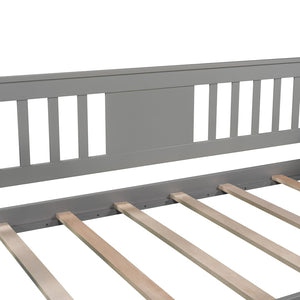 HomeRoots Gray Wood Twin Day Bed - Versatile Sofa & Bed Combo for Guest Rooms, Living Spaces, or Offices 602067