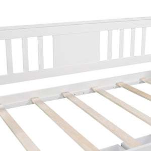 HomeRoots White Wood Twin Day Bed with Under-Bed Storage Drawers – Stylish, Durable, Perfect for Any Room 602073