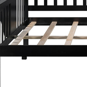 HomeRoots Espresso Wood Daybed - Versatile Lounge & Sleeping Solution for Modern Spaces with Timeless Appeal 602076