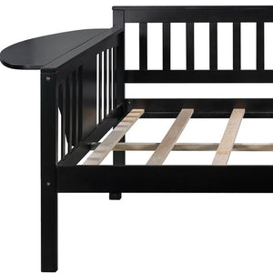 HomeRoots Espresso Wood Daybed - Versatile Lounge & Sleeping Solution for Modern Spaces with Timeless Appeal 602076